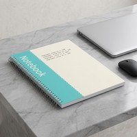 Cahier d'étudiant à spirales A5, couverture souple, simple et minimaliste, impression offset couleur personnalisée, journal scolaire