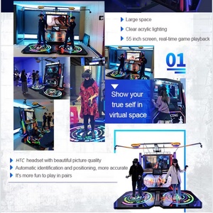 Simulateur de musique de <span class=keywords><strong>danse</strong></span> commerciale Machine d'arcade de parc à thème de jeu vidéo Machine de danseur de VR - Product Image 4