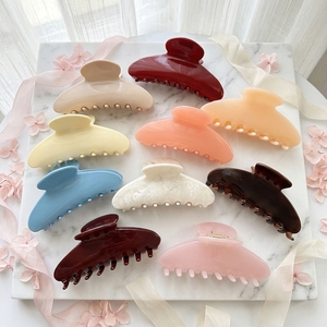 Ume Wholesale 10.5cm Custom Logo Large Acetate <strong>Hair</strong> <strong>Claw</strong> <strong>Clips</strong> 2026 New Premium Solid Color Strong Hold for <strong>Thick</strong> <strong>Hair</strong> - Product Image 2