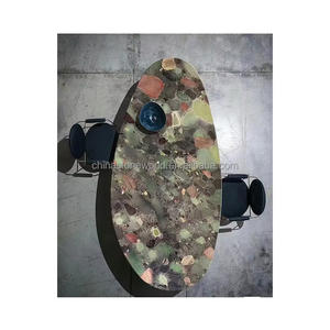 Baxter table de salle à manger en marbre lagos table de salle à manger rectangulaire en marbre de luxe italien moderne vert nature - Product Image 1