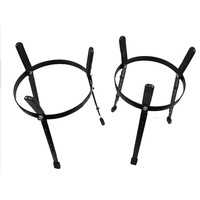 Conga Drum Stand 10 + 11 Inch Bloempot Rack Een Set Van Conga Drum Beugel Ijzeren Rek Percussie Instrument accessoires