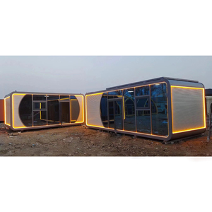 Spazio all'ingrosso capsula-stile prefabbricato cabina in acciaio portatile Mini cupola casa con <span class=keywords><strong>mobili</strong></span> per ville - Product Image 1