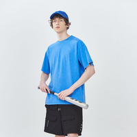 T-shirt unisexe en coton épais 250 GSM, style vintage, délavé à l'acide, coupe oversize, personnalisable avec logo, streetwear pour homme