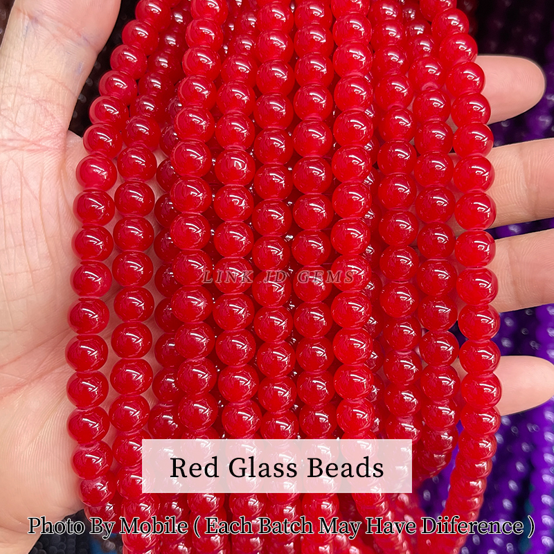 glass beads 8mm wholesale bulk from factory