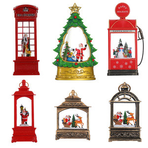 2025 nouveau chaud noël rétro lampe à huile portable LED alimenté par batterie suspendu kérosène lampe fête cadeau décoration de noël - Product Image 2