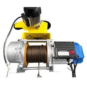 Tali kawat kerekan listrik Mini, 1 <span class=keywords><strong>Ton</strong></span> 4 arah sambungan elektrik dengan troli - Product Image 3