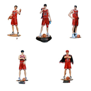 ชุดเรซิ่นนักบาสเก็ตบอลอนิเมะญี่ปุ่น 5 ชิ้น SLAM DUNK ฮานามิจิ ของตกแต่งสะสม ตัวละครแบบ ODM บรรจุกล่อง - Product Image 1