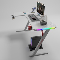Bureau de jeu d'angle RGB en forme de L pour ordinateur, modèle P201, vente en gros fabricant
