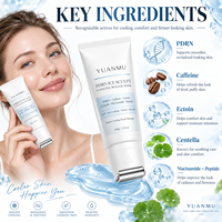 Masque facial raffermissant et hydratant PDRN Ice Sculpting Roller au caféine, niacinamide, ectoïne et peptides, gel rafraîchissant pour le visage