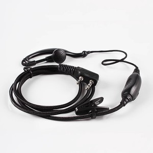 Walkie Talkie Headset Earphone <b>Cable</b> 95cm With Ear Hook For Baofeng BF 888S Radio Networks Plastic Material - Product Image 3