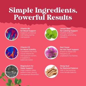 Oem Private Label Groothandel Menopauze Supplement <span class=keywords><strong>Capsules</strong></span> Voor Vrouwen Voor Oestrogeenbalans Opvliegers Menopauze Verlichting - Product Image 4