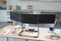 Extensor de Pantalla Triple para Portátil de 15.6 Pulgadas, Monitor Portátil FHD 1080P IPS con Rotación de 360 Grados, Venta al Por Mayor °   Rotación para Windows y MacOS