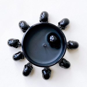 <strong>Gothic</strong> Home Decoration Matte Black <strong>Candle</strong> Jar Cool Halloween Men's Fragrance <strong>Gothic</strong> <strong>Candle</strong> with Crystal Skeleton - Product Image 6