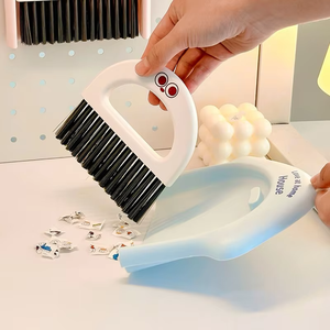 Zenidoo L-600 Bathroom <b>Mini</b> Dustpan <b>Keyboard</b> Cleaning Brush Set High-value Plastic Cartoon Multi-Functional Cleaning Brush - Product Image 3