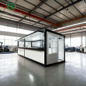 Tùy chỉnh 20ft có thể gập lại container nhà với Dual Side khe cắm bán hàng tự động cho bán lẻ kiosk Pop Up cửa hàng ngoài trời Nhà cung cấp điện thoại di động sử dụng cửa hàng - Product Image 1