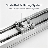 Scie à table coulissante pour le travail du bois WJ480 certifiée CE, établi pliable, rail de précision assorti à une machine à chantourner, vente en gros