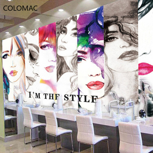 Carta <span class=keywords><strong>da</strong></span> Parati 3D Personalizzata Colomac per Barbiere, Decorazione Nostalgica per Salone di Bellezza, <span class=keywords><strong>Adesivi</strong></span> Murali - Product Image 5