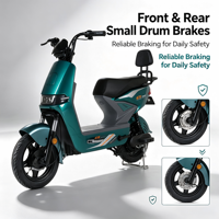 Scooter électrique de ville à 2 roues de 500 W, pneus à vide de 14 pouces, 3 vitesses, de haute qualité, directement de l'usine, à bas prix