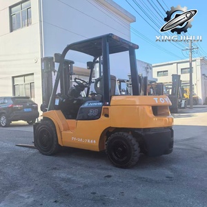 Montacargas TOYOTA FDZN30 de 3 toneladas, montacargas usado de Japón, 3 toneladas, motor 1DZ-2, máquina usada de segunda mano, montacargas de 3000 kg a gasolina. - Product Image 4