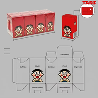 Slanke 125ml Gable Top aseptische papieren doos, dunne kartonnen verpakking voor vloeistoffen, melk, sap, water, dranken, gerecycleerde materialen, 2mm dik.