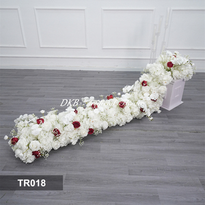 DKB Wholesale Handmade High Simulation Artificial Silk <b>Flower</b> Runner Wedding Graduation Backdrop Photo Booth Back School Event - Product Image 2