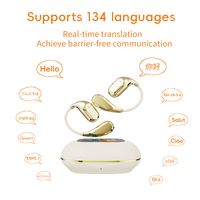 2025 écouteurs intelligents TWS Pro alimentés par l'IA Fit IOS Android instantané 144 langues traduites en temps réel écouteurs de traduction HD à oreille ouverte