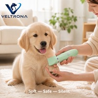 Tondeuse électrique pour animaux de compagnie vert menthe, rechargeable par USB-C, lame de précision, indicateur LED, légère (278 g), pour le toilettage des chiens et des chats