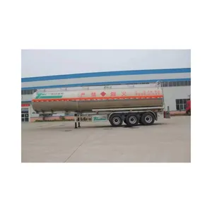 중국에서 만든 특수 운송 트럭 트레일러 사용 3 차축 45000L 원유 탱크 연료 유조선 판매