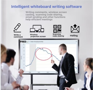 98/100 Inch Android 4+32G Windows I7 6th Generation 4+128G Infrared Touch LCD Smart Education Interactive Electronic Whiteboard - Product Image 4