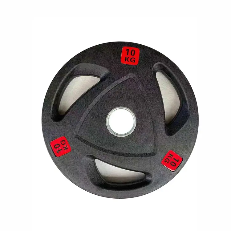 High Quality Tri Grip Barbell Plate Weightlifting Set Tri Grip Weight Plate for sale