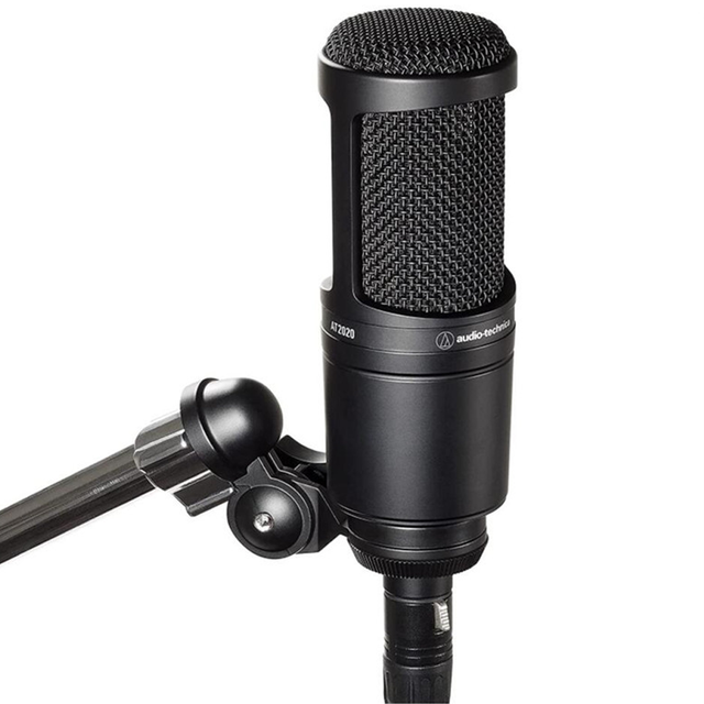 AT2020 Professional Microphone with Studio Sound Quality Wired Recording Microphone Instruments, and Podcast