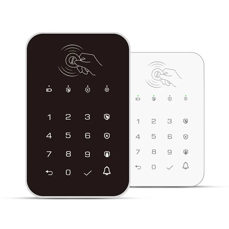 Alarm keamanan nirkabel untuk sistem Alarm Keypad kartu RFID Arm atau Disarm kata sandi Keyboard sentuh Keypad lengan