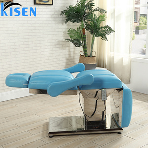 Table de massage électrique réglable Kisen pour salon de beauté professionnel, spa, soins des cils et du visage – En vente - Product Image 2