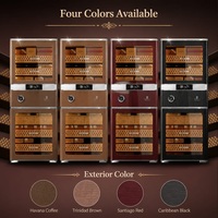 Humidor à cigares de luxe Raching RR880, grande capacité, réfrigérateur à compresseur, refroidissement électronique, contrôle à empreinte digitale, application mobile, télécommande