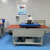 Presse à chaud semi-automatique grand format pour transfert sur tissu, t-shirts, étiquettes et sublimation