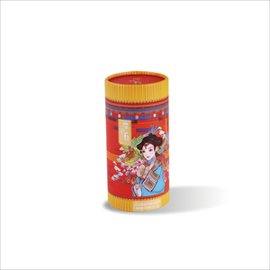 Wholesale red printed customized cylinder paper box factory made paper tube for food packaging - Product Image 4