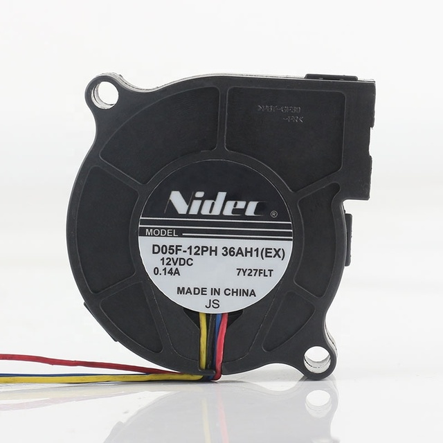 New Original Nidec 5V 24V 48V DC 12V 0.14A AC EC 5015 50X50X15MM 5CM Projector Turbine Four-wire D05F-12PH 36AH1(EX) Cooling Fan