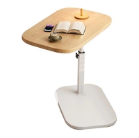 Table de canapé pliable et réglable en hauteur, table centrale portable pour dortoir, salon, usage domestique et de loisirs, table d'appoint de chevet