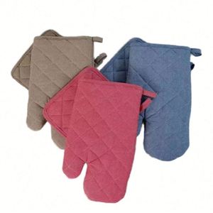 Juego de Guantes de Cocina de Algodón Resistentes al Calor y Ecológicos, Sublimados Personalizados, para Hornear y Asar a la Parrilla - Product Image 4