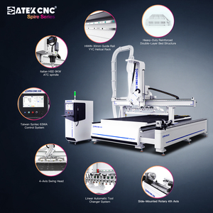Macchina CNC <span class=keywords><strong>per</strong></span> incisione e nesting ATC ad alta precisione, modello 2130, con rotazione del mandrino e <span class=keywords><strong>aspiratore</strong></span> a impulsi <span class=keywords><strong>per</strong></span> l'industria del mobile - Product Image 4