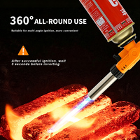 Chalumeau au butane pour cuisine, chalumeau à souffler pour crème brûlée, cuisson inversée, barbecue, pâtisserie et fabrication de bijoux