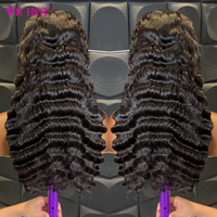 Prix de gros Fournisseur de produits capillaires Perruques en cheveux naturels vietnamiens Lace Front sans colle Ondulations profondes lâches Perruques en cheveux humains pour femmes