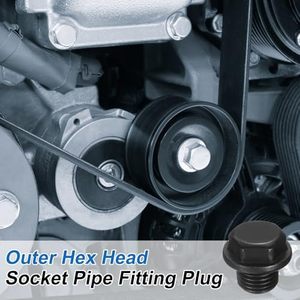 Uxcell 6 cái đầu lục giác ngoài m14x1.5 đầu nam đầu cắm ren ống lắp mặt bích cống dầu động cơ thép carbon - Product Image 5