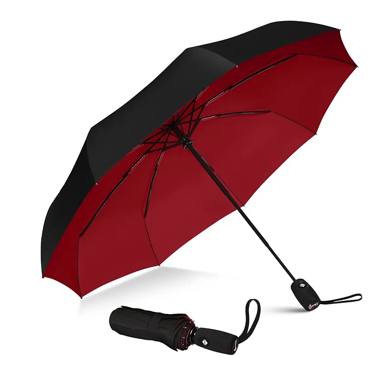 도매 주문 로고 인쇄 선전용 싼 큰 자동적인 일요일 비 Parasols 골프 우산