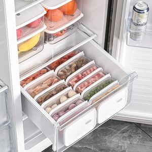 5 Pack Airtight Fridge <b>Storage</b> <b>Container</b> with Lid <b>Stackable</b> BPA-Free Refrigerator Vegetable Fruit <b>Storage</b> <b>Containers</b> - Product Image 3