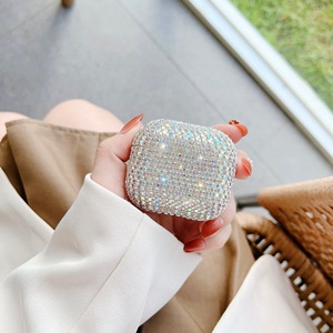 2025 đồ trang sức lấp lánh Bling trường hợp cho AirPods 4 trường hợp 2024 Bìa phụ nữ cứng TPU long lanh bìa cho <span class=keywords><strong>iPods</strong></span> Earbuds AirPods 4th Gen - Product Image 2