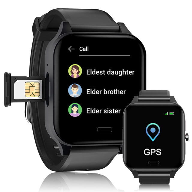 Aosman New SOS Health Elder 4G Elder Care Smartwatch with AI Voice Assistant IP67 Waterproof GPS Tracking ECG Heart Rate Monitor