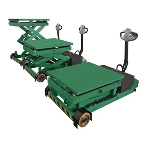 Plataforma Elevadora de Cuatro Ruedas Cromada de Alta Resistencia, Inclinable, para Montaje de Motor de Eje Delantero de Camión, Línea de Ensamblaje de Autobuses OEM - Product Image 4