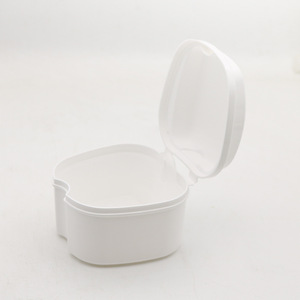 Étui à prothèses dentaires en plastique pour adultes, avec intérieur en maille, double couche de rangement suspendue - Product Image 4