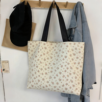 Sac fourre-tout écologique personnalisé, sac fourre-tout en toile lavable, sacs de courses quotidiens, sacs fourre-tout pour femmes avec logo de marque personnalisé